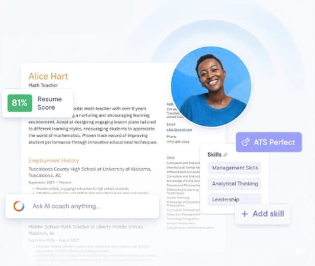 Resume builder illustration